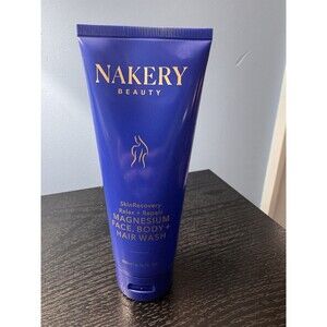 Nakery Beauty Magnesium Face Body Hair Wash 6.76oz NEW Skin Recovery Cleanser